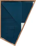 Graham Collins, Flat Fix II, 2014, Primed canvas, reclaimed wood, glass and window tint