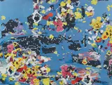 Petra Cortright, Deep URL Submission, 2014, digital painting on aluminum