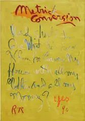 René Ricard, Metric Conversion, 1990, oil on canvas