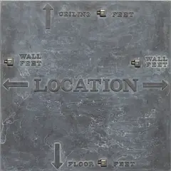 Robert Morris, Location, 1973, lead, metal and plastic counters on wood panel