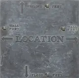 Robert Morris, Location, 1973, lead, metal and plastic counters on wood panel
