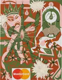Lari Pittman, Untitled #29 (A Decorated Chronology of Insistence & Resignation), 1993, acrylic, oil, enamel, paper and glitter on panel