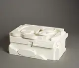 Floating Cloud Cryptic III by Louise Nevelson, 1977, painted wood box construction, sold Feb 2017