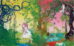 Strawberry Fields by Chiho Aoshima, 2003, digital chromogenic print face-mounted on Plexiglas, sold Feb 2017
