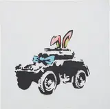 Banksy, Armoured Car, 2002, stencil spray paint and acrylic on canvas