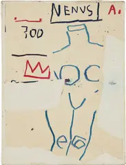 Jean-Michel Basquiat, Venus, 1982, Xerox and acrylic on canvas
