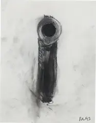 Untitled by Robert Longo, 1993, pencil and graphite on paper, sold Feb 2017