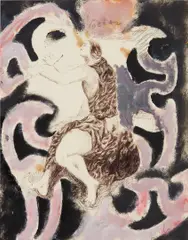 Sandro Chia, Untitled, 1992, pen, oil and graphite on paper