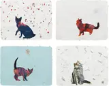 Christian Holstad, Four Works: (i) Scaredy Cats #10 (ii) Here Kitty Kitty #20 (iii) Here Kitty Kitty #10 (iv) Here Kitty Kitty #3