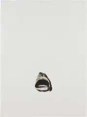 Portrait of a Turkish Man Drawing by Juan Muñoz, 1995, oil stick on paper, sold Feb 2017