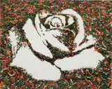 The White Rose (from the Monad Series) by Vik Muniz, 2003, Cibachrome print mounted on aluminum, sold Feb 2017