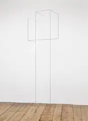 Jong Oh, Koko, 2016, Plexiglas, string, paint, weight, fishing wire, chain