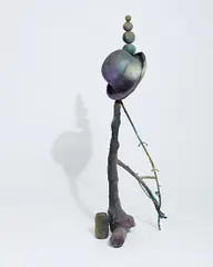 Folkert de Jong, Act of Despair - Bowler Hat #2, bronze