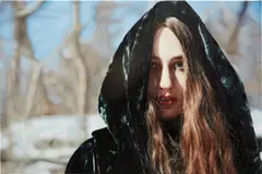 Yigal Ozeri, Lizzie in Snow, 2013, oil on canvas