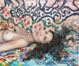 Erika Harrsch, Pink Sky Dream, 2017, mixed media, acrylic on linen