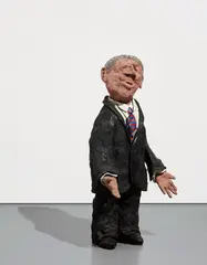 Will Ryman, Untitled (Business Man), 2010, epoxy, screws, aluminum mesh, resin, steel and paint