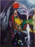 Matthias Dornfeld, Untitled (Big Magic Woman), 2011, acrylic and gouache on canvas