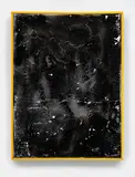 David Ostrowski, F (dann lieber nein), 2013, oil and lacquer on canvas, in artist's frame