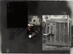 KATIE BEERS Excavation1 by Sterling Ruby, 2005, collage, spray paint and pen on paper, sold Feb 2017