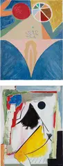 Ted Gahl, Two works: (i) Indian Summer (ii) Nude (Exiting Bath), 2013, (i) acrylic and gesso on canvas (ii) acrylic on canvas