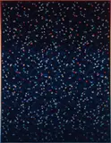 Nina Beier, Fatigues, 2012, furniture fabric, dye, ink, pigment, and bleach, in artist's frame