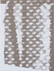 Roman Liska, Dazzle painting (WHITE LV), 2015, foamed rubber on linen