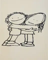 Nick Farhi, Hug, 2015, acrylic on canvas