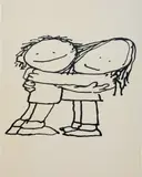 Nick Farhi, Hug, 2015, acrylic on canvas