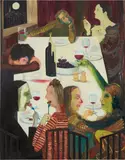 Nicole Eisenman, Winter Solstice 2012 Dinner Party, 2009, oil on canvas