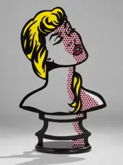 Roy Lichtenstein, Woman: Sunlight, Moonlight, 1996, painted and patinated bronze