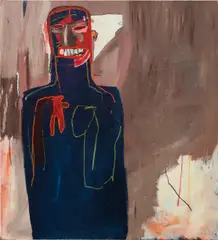 Jean-Michel Basquiat, Untitled, 1984, acrylic and paper on canvas
