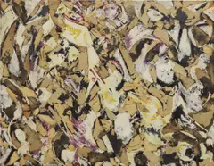 Gold or Silver by Lee Krasner, 1954, oil and paper collage on Masonite, sold May 2017