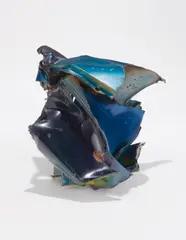 John Chamberlain, Untitled, 1963, painted and chromium-plated steel