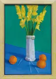 David Hockney, Three Oranges with a Vase, 1995, oil on canvas, in artist's frame