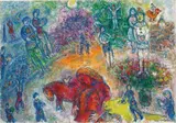 Marc Chagall, La joie au cirque, 1983, oil and tempera on canvas