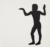 Joe Bradley, Untitled (Human Form), 2011, silkscreen on canvas