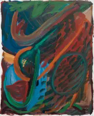 Untitled (JSP10176) by Josh Smith, 2010, oil on canvas, sold May 2017