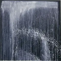 Ice #2 by Pat Steir, 2002, oil on canvas, sold May 2017