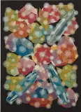 Philip Taaffe, Composition with Gemstones, 2001, mixed media on canvas