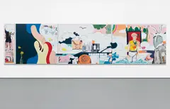 Michael Bevilacqua, Surface to Air, 2004, acrylic on linen, triptych