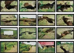 Ólafur Elíasson, The Earthquake Series, 2000, color coupler print, in 16 parts