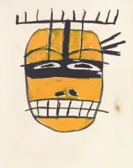 Untitled by Jean-Michel Basquiat, 1982, oil paintstick on paper, sold May 2017