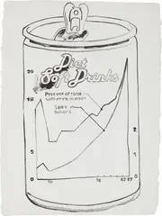 Andy Warhol, Diet Soft Drinks, 1983-1984, synthetic polymer paint on HMP paper