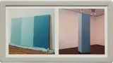 Brice Marden and Robert Morris by Richard Pettibone, 1975, metallic powder in polymer emulsion on canvas, in artist's frame, sold May 2017