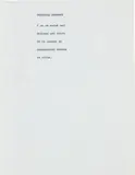 Carl Andre, POETICAL ECONOMY