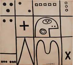 Adolph Gottlieb, Plus, 1950, oil and enamel on linen