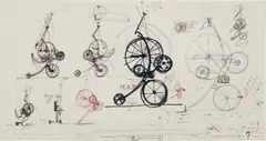 M.A.T. by Jean Tinguely, 1968, felt-tip pen, pencil, ballpoint pen and India ink on paper, offered May 2017