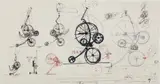 Jean Tinguely, M.A.T., 1968, felt-tip pen, pencil, ballpoint pen and India ink on paper