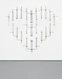 Kendell Geers, Cardiac Arrest VIX, 2013, cast glass police baton, in 26 parts