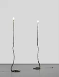 Franz West, Two Works: (i-ii) Privat-Lampe des Künstlers II, 1989, welded iron and electrical fittings